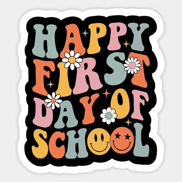 Happy First Day Of School Teachers Back To School Sticker by torifd1rosie